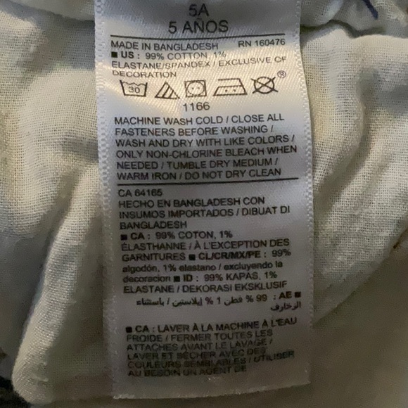 Old Navy distress look denim shorts. Girls size 5t. - Picture 7 of 7